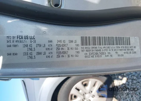 2018 Dodge Journey Se из США, поврежденный, VIN 3C4PDCAB0JT429910